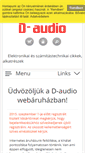 Mobile Screenshot of d-audio.hu